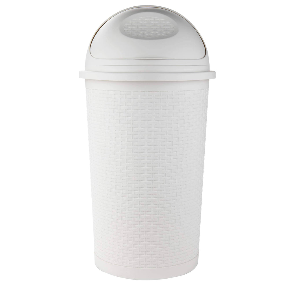 Rattan 55-Liter Trash Can with Lid B928
