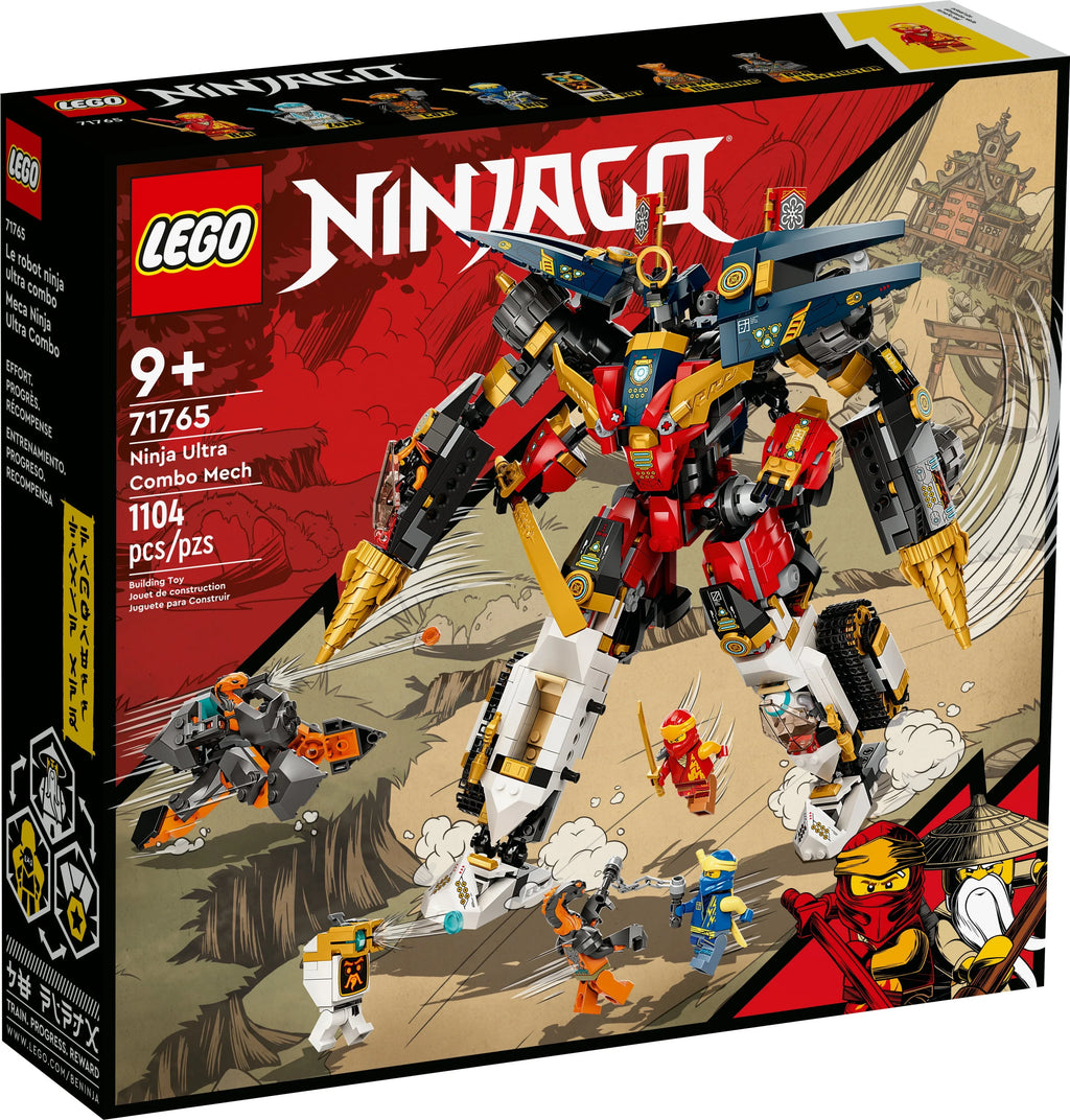 4 in 1 Mech Set with Toy Car, Jet Plane and Tank Toys plus 7 Minifigures H986