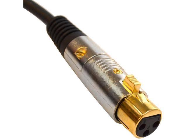 6 Pack 10 Foot Purple Gold Plated XLR Microphone Patch Cables X13655
