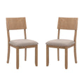 Gray Wash Upholstered Dining Chair Set of 2 D968
