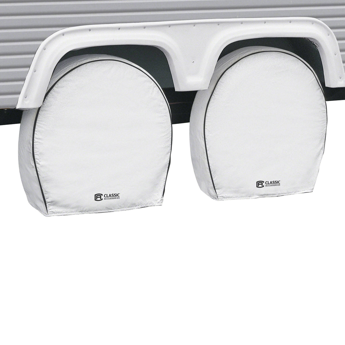White RV Wheel Cover A3568