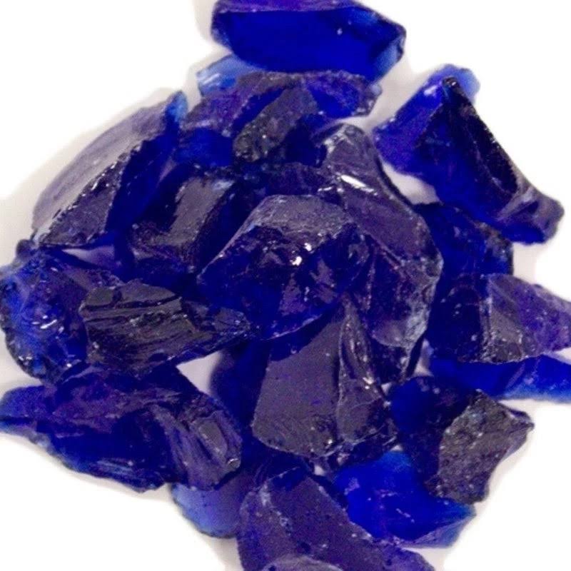 20lbs Recycled Fire Pit Fire Glass in Cobalt Blue M701