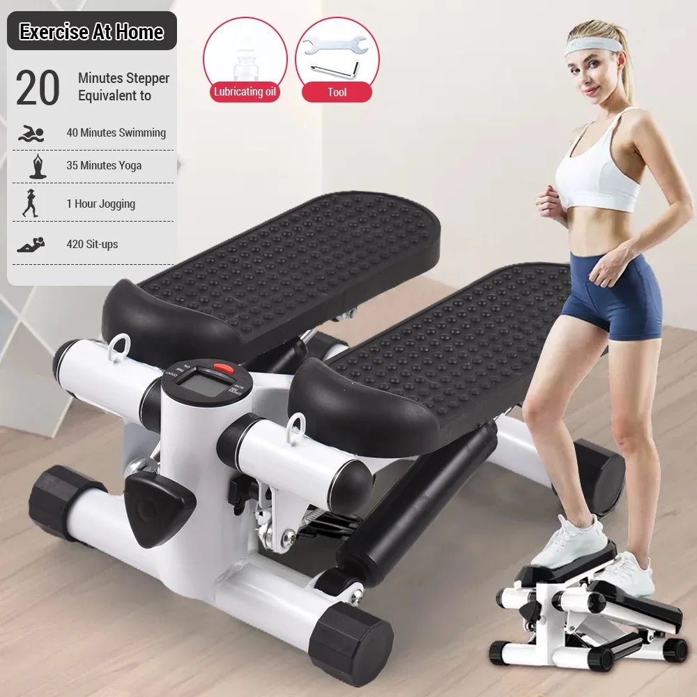 Mini Steppers with Resistance Bands and LCD Monitor C7132