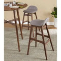 Grey Fabric 30-Inch Barstool (Set of 2) V25940