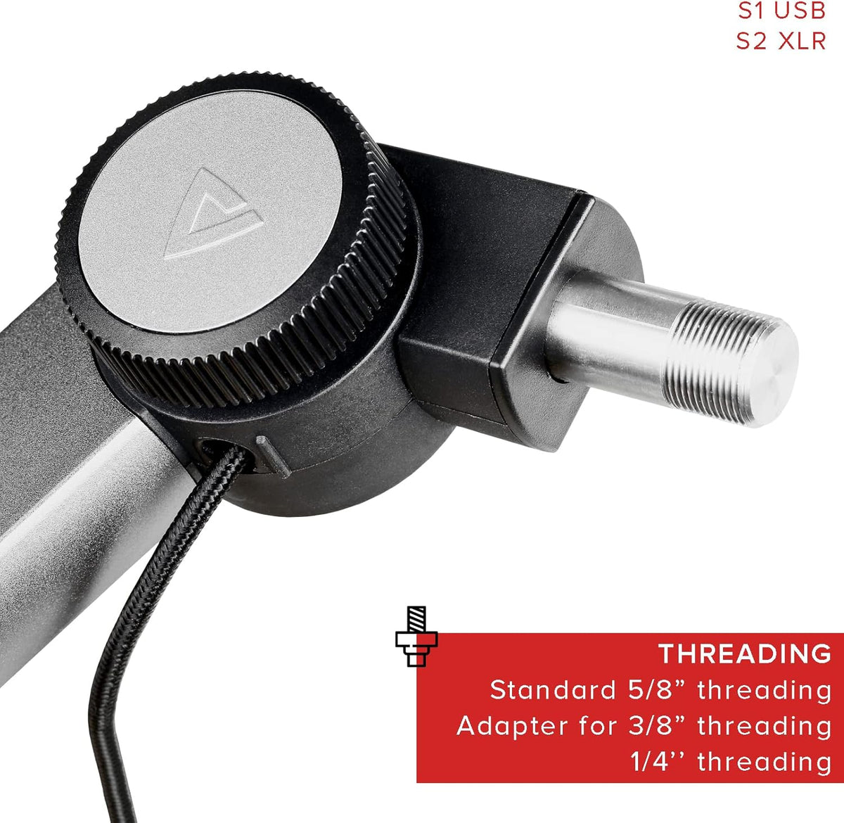 Adjustable Aluminium Microphone Boom Arm Stand, Pack of 2 T175823
