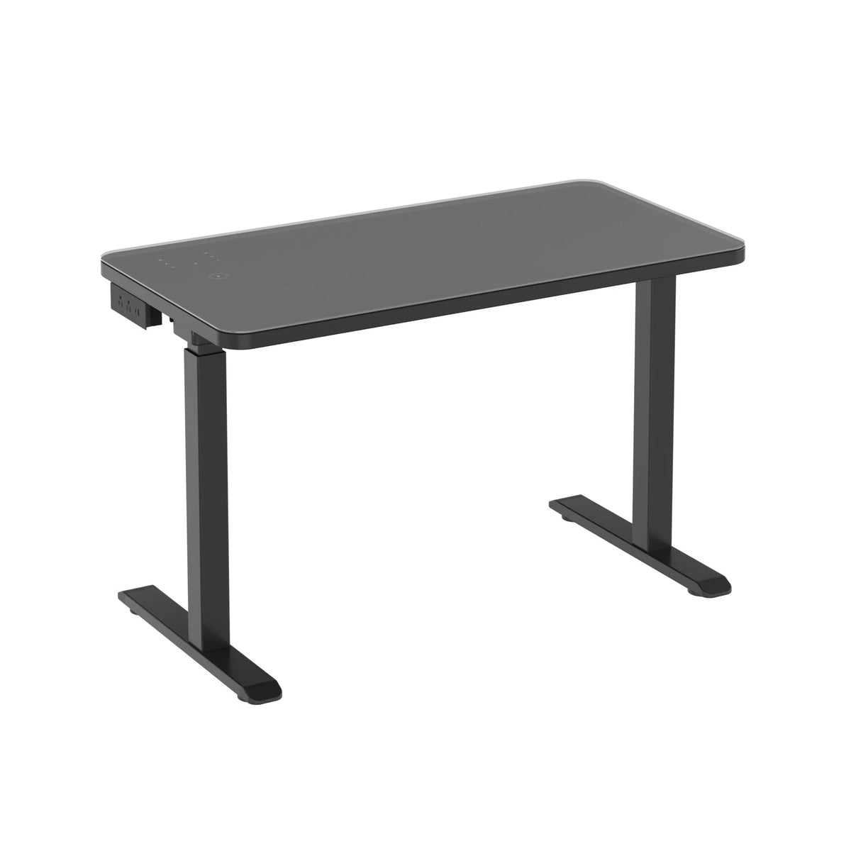 Black Glass Tabletop Standing Desk G81878