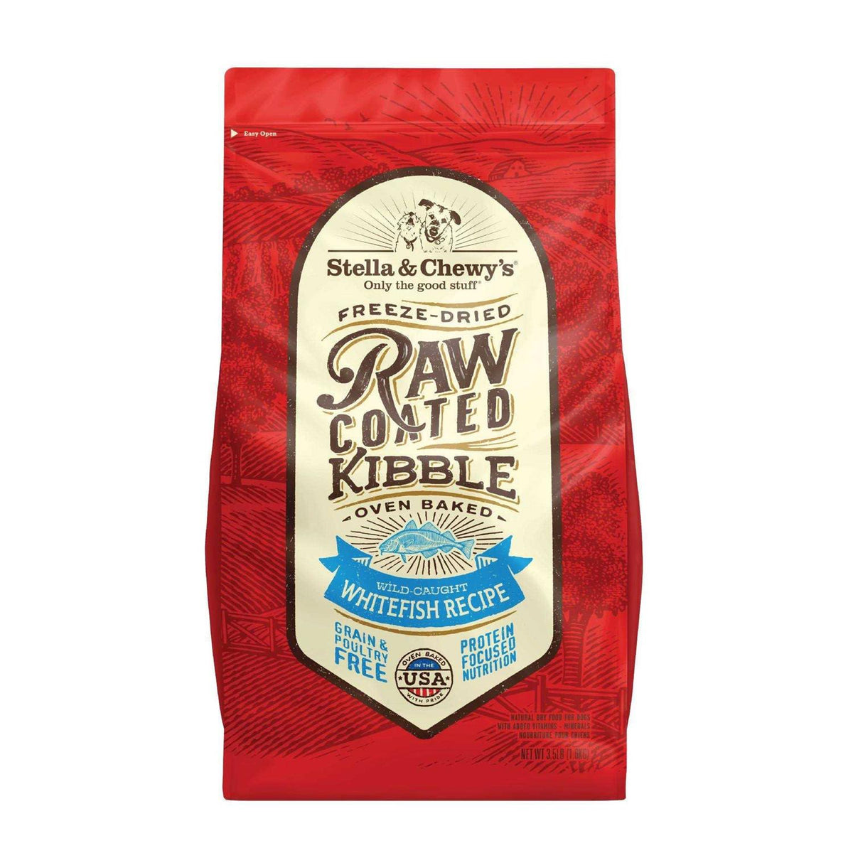 Raw Coated Dog Kibble Whitefish X224