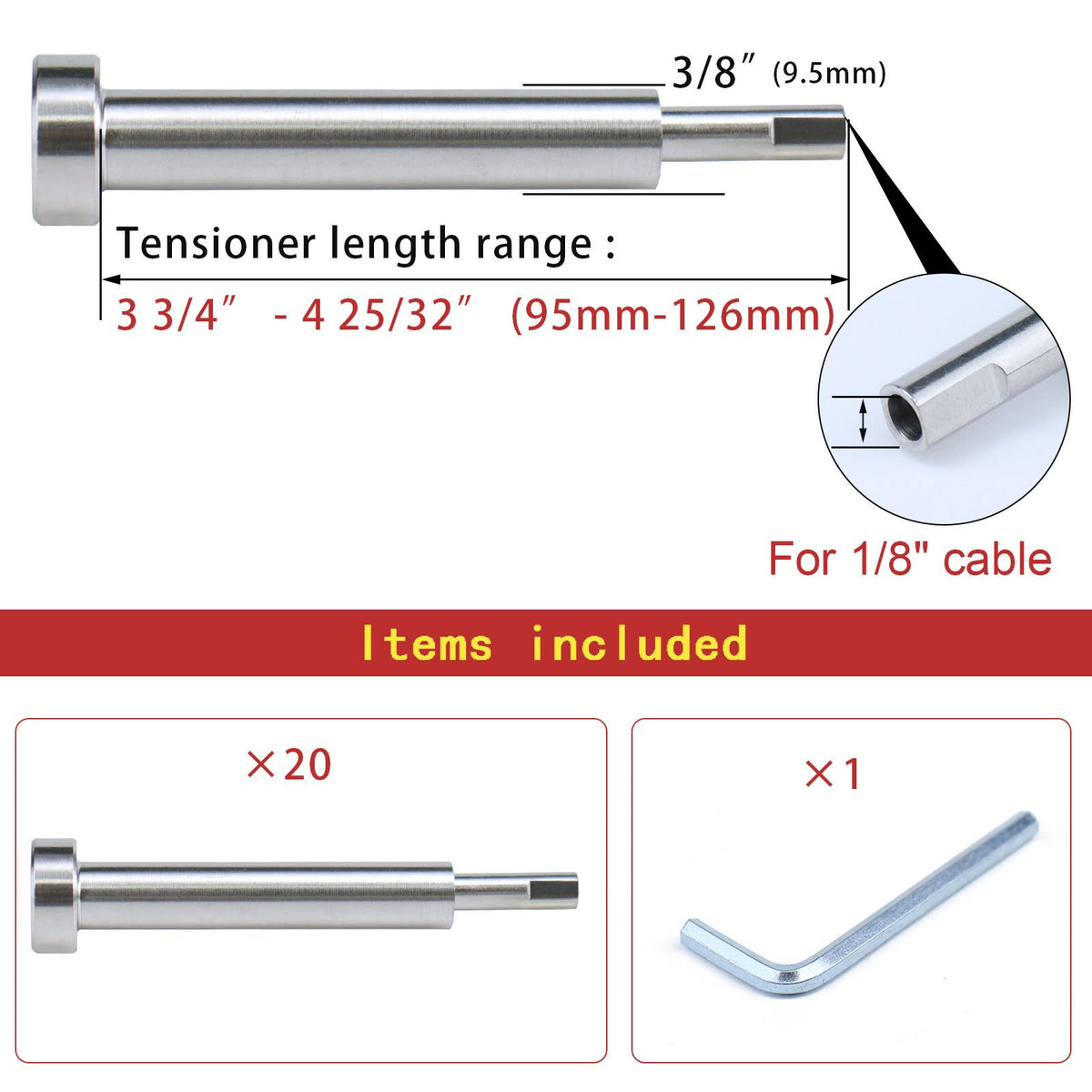 1/8 20 Pack Cable Railing Kit Z989421