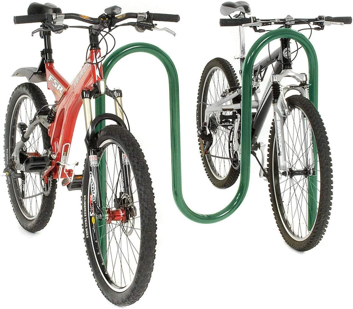 Green Below Ground Mount 5-Bike Capacity Bike Rack B12818