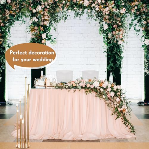 Gold 2 Pcs Metal Floor Candle Holder R9198