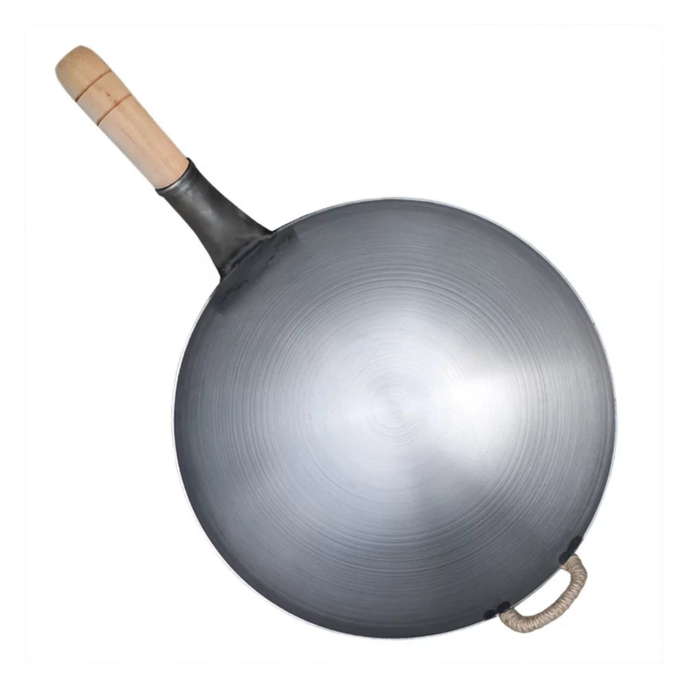 Stainless Steel Single Handle Wok D1656