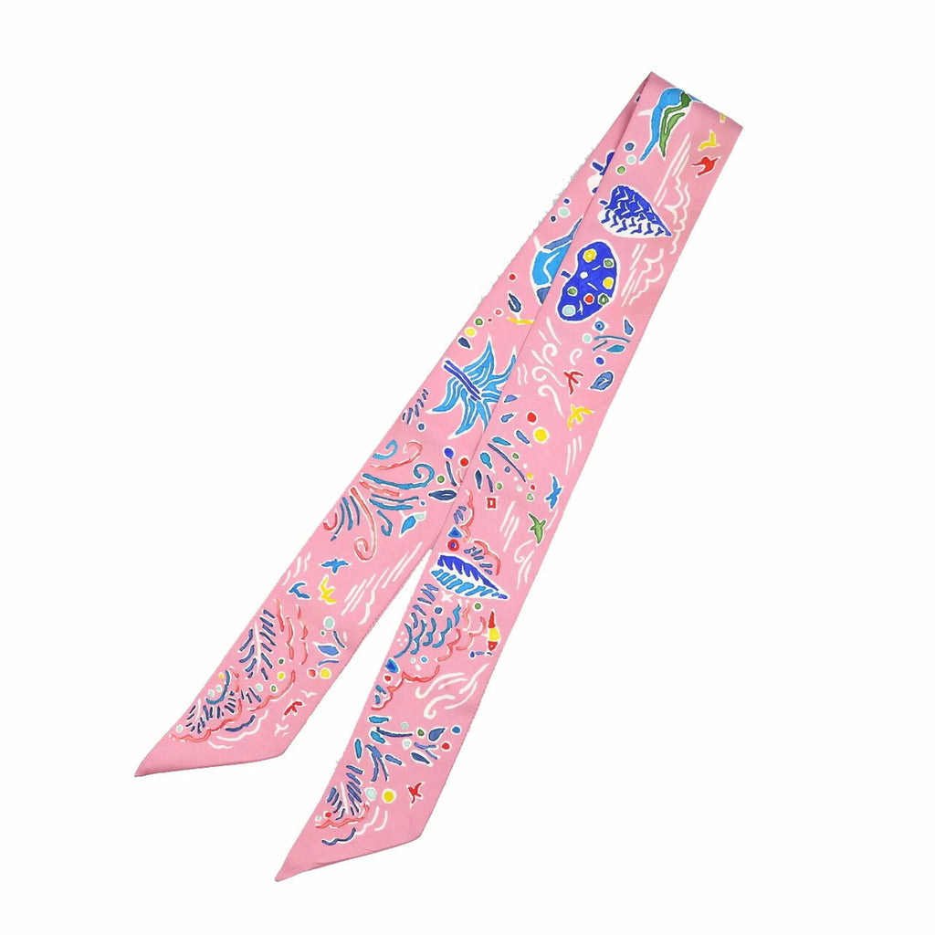 Pre-Owned Silk Scarf Muffler K887034