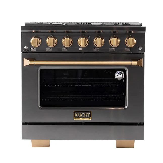 36 5.2 cu. ft. Natural Gas Range in Titanium Stainless Steel S942021