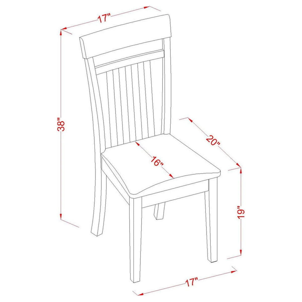 7 Pc Dinette Set with Table and 6 Chairs M631749