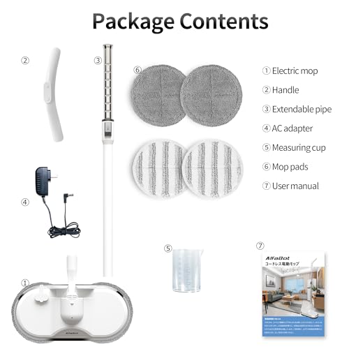 Cordless Electric Spin Mop with Water Sprayer and LED Headlight K54863
