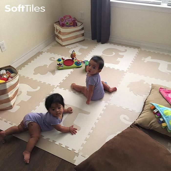 Foam Children&s Playmat Safari Animals Theme Tiles E442052