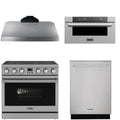 36 Electric Range, Range Hood, Dishwasher and Microwave J801201