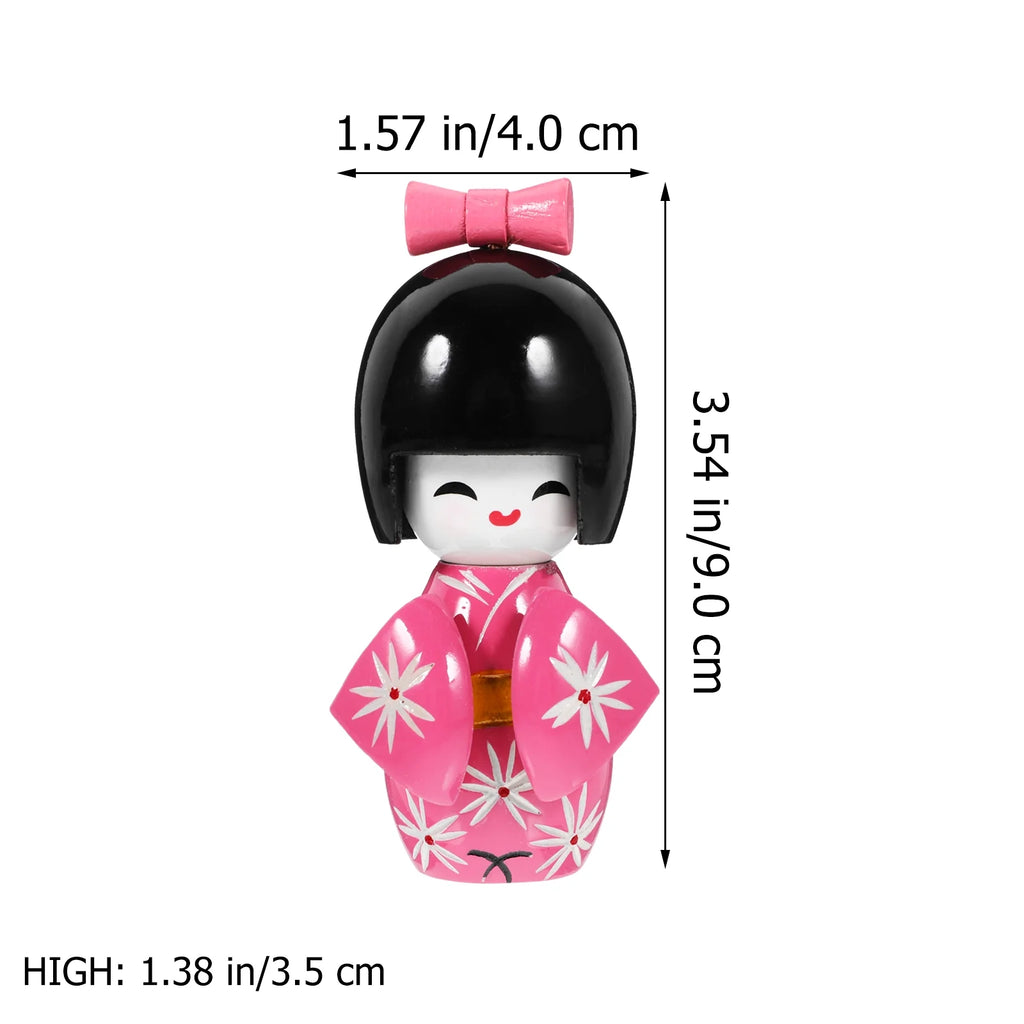 Wooden Kimono Doll Ornament T665549