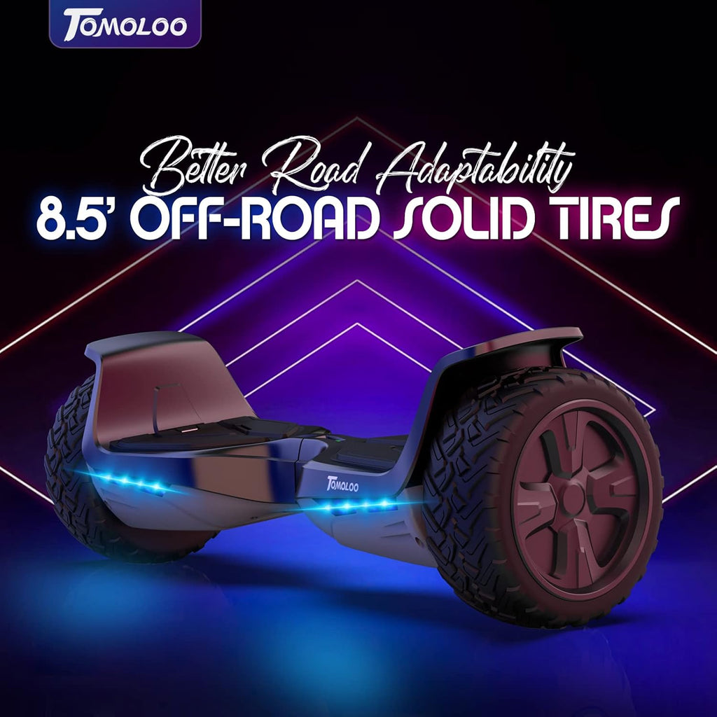 Offroad All Terrain 8.5 Two-Wheel Self Balancing Hoverboard with Bluetooth Speakers and Lights Z428727