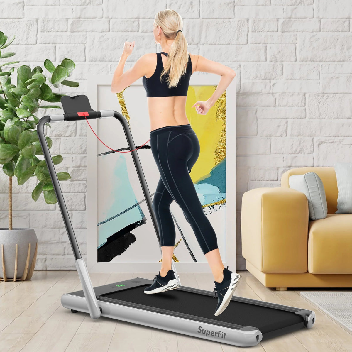 2.25HP 2-in-1 Folding Under Desk Treadmill A3543