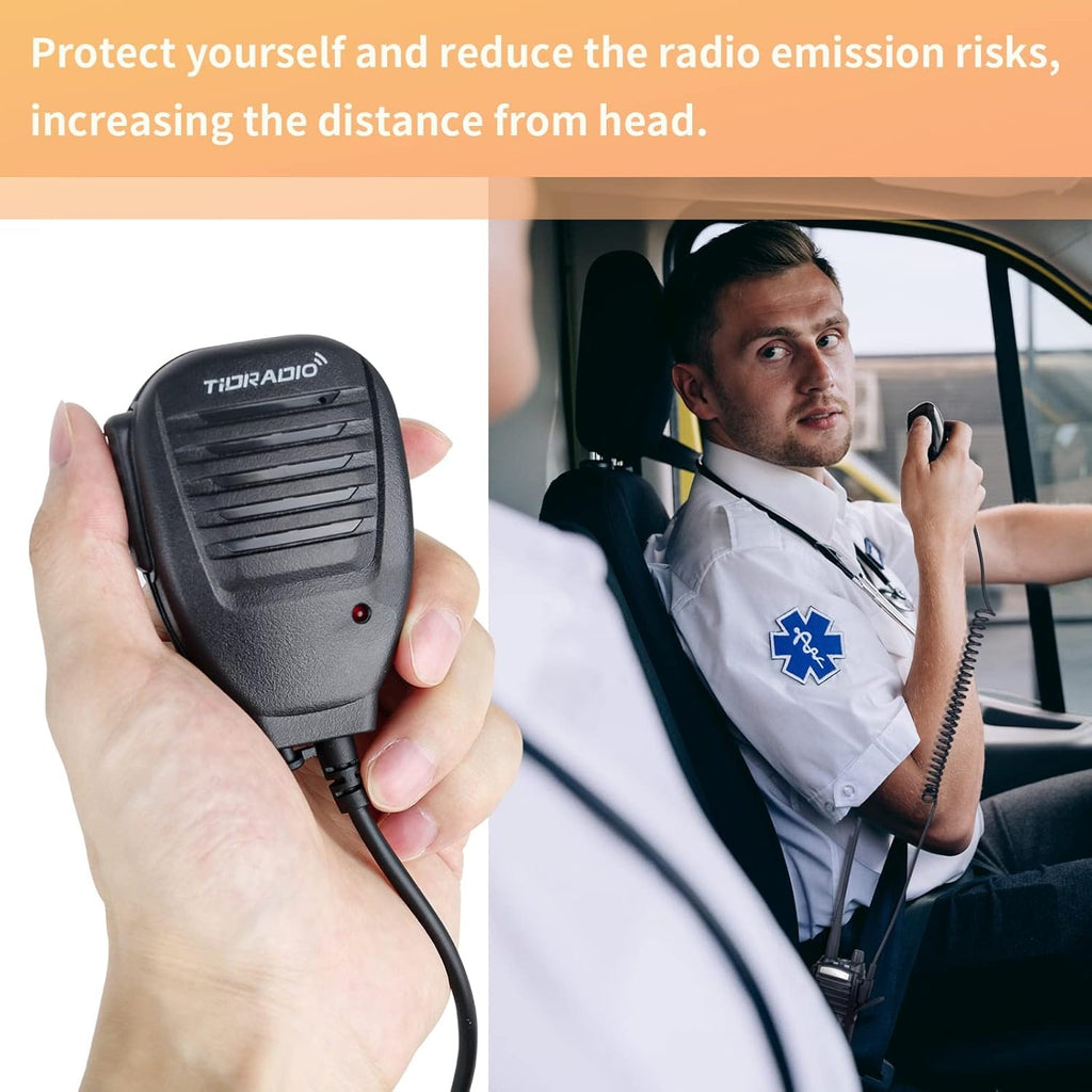 Black 2 Pack Walkie Talkies with Programming Cable and Handheld Speaker Mic K179