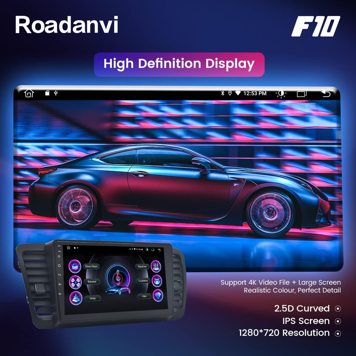 Car Stereo Bluetooth Radio with Touch Screen H988569