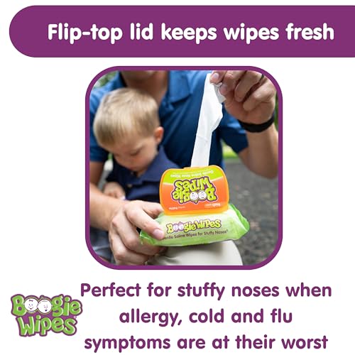 Saline Nose Wipes for Baby & Kids Unscented 30 Count Pack of 3 F26194
