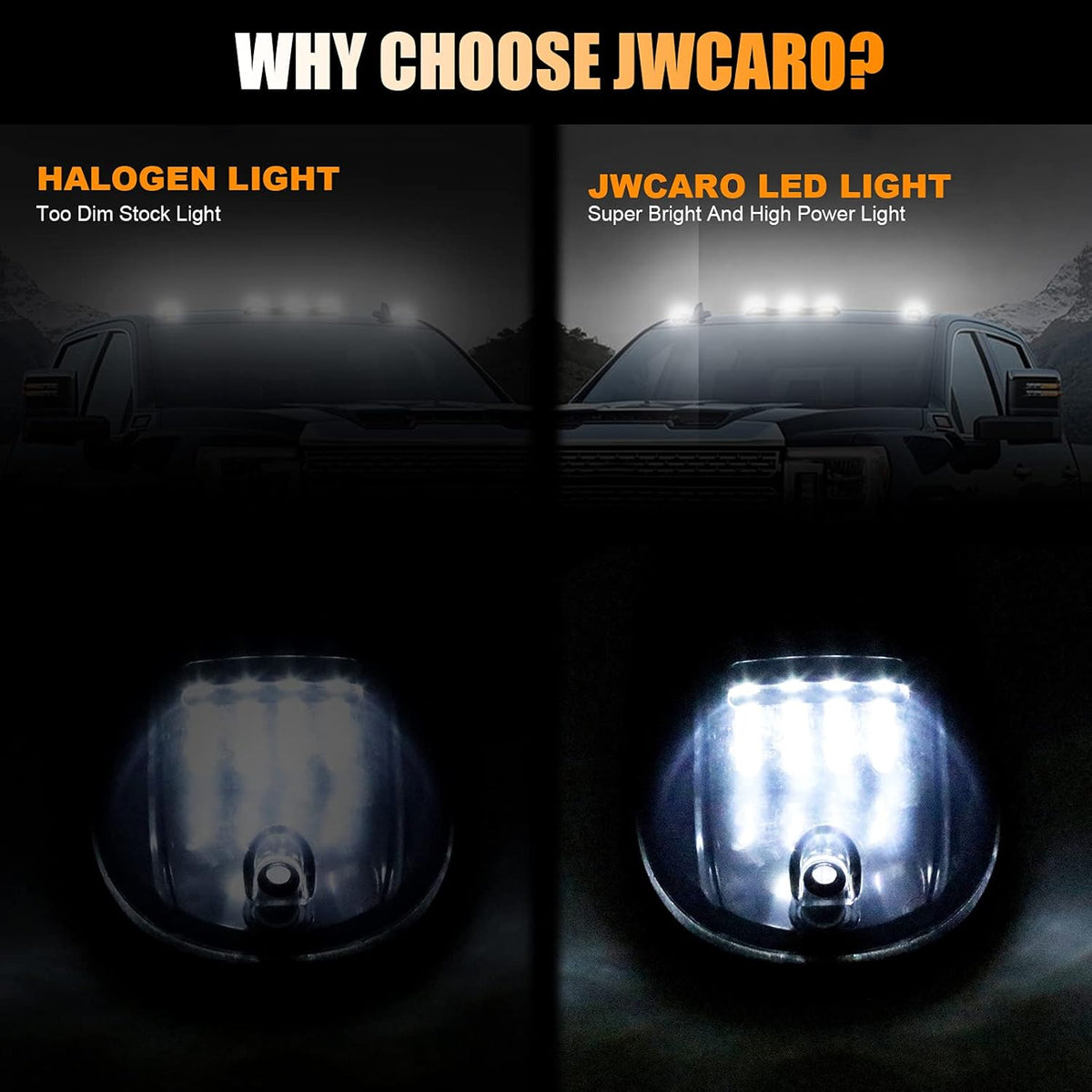 5PCS Cab Marker Light with 12LED White Light Bulbs Pack of 2 R6772