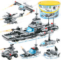796 Pieces City Police Military Battleship Building Blocks Set D105407