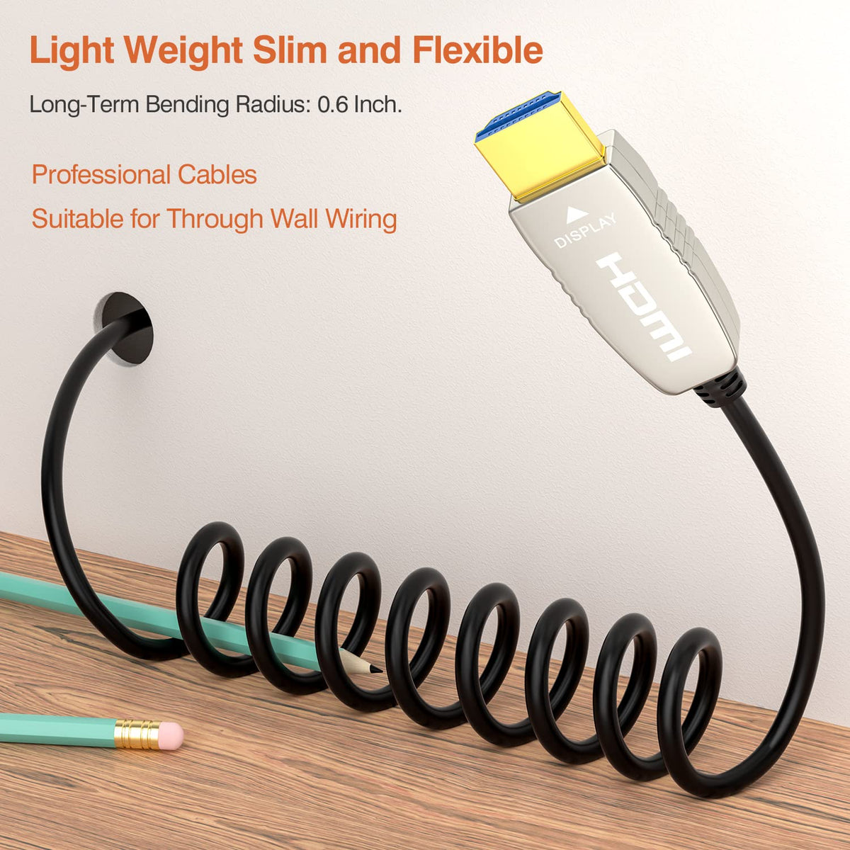 4K60HZ HDR 10 feet HDMI Fiber Cable F772