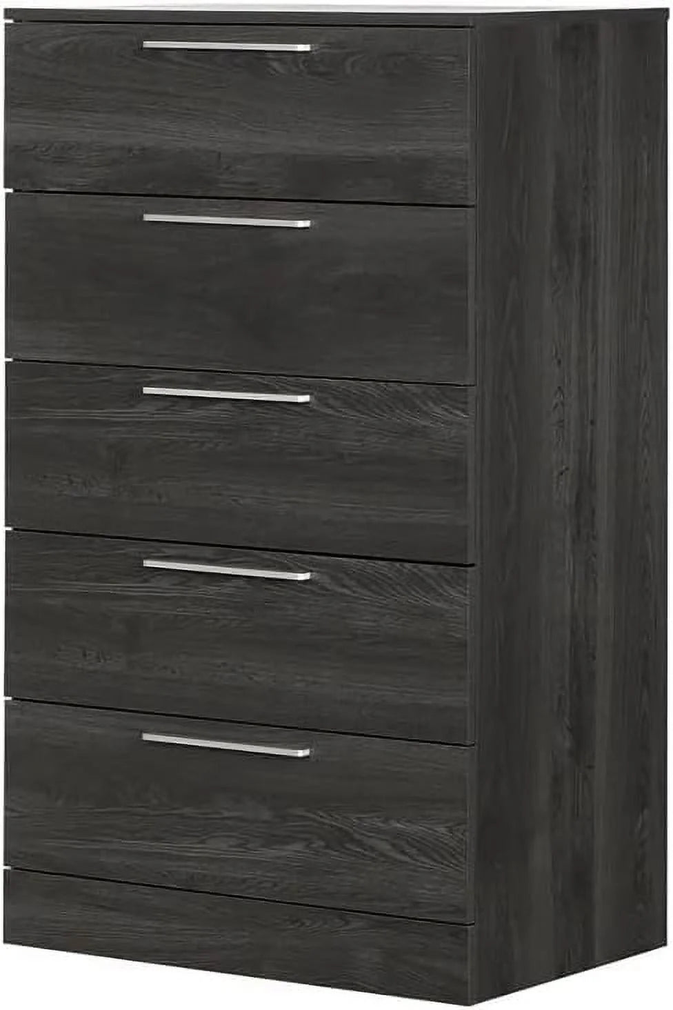 Dark Grey 5 Drawer Wood Dresser F850426