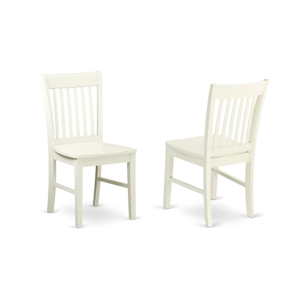 6 Piece White Wood Dining Table Set with Bench H619