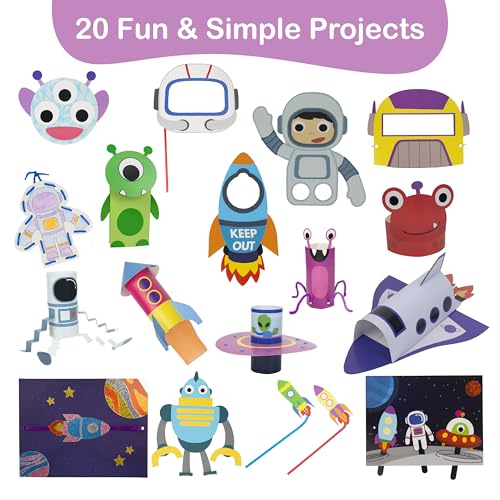 20 Animal Toddler Arts and Crafts for Kids Ages 3-10 Years, All-Inclusive Animal Craft Kits Y374981
