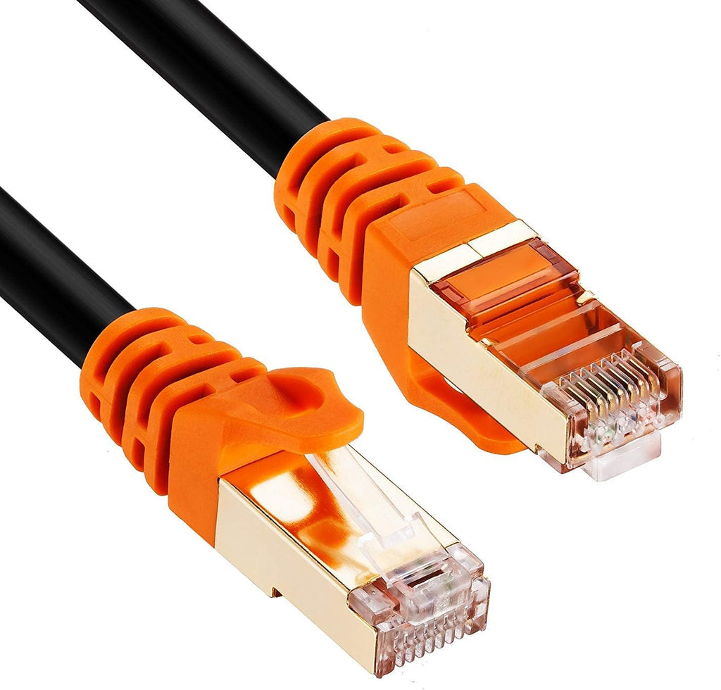 Cat 7 Outdoor Ethernet Cable 200 ft Heavy Duty Double Shielded Waterproof Direct Burial Ethernet Cable J323