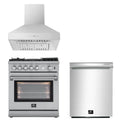30 Gas Range, Range Hood, Dishwasher J9407