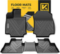 Black TPE Car Floor Mats 1st and 2nd Row V1245