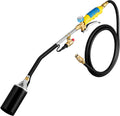 Propane Torch Weed Burner, Heavy Duty Flame Thrower 500 BTU with 6FT Hose Y397