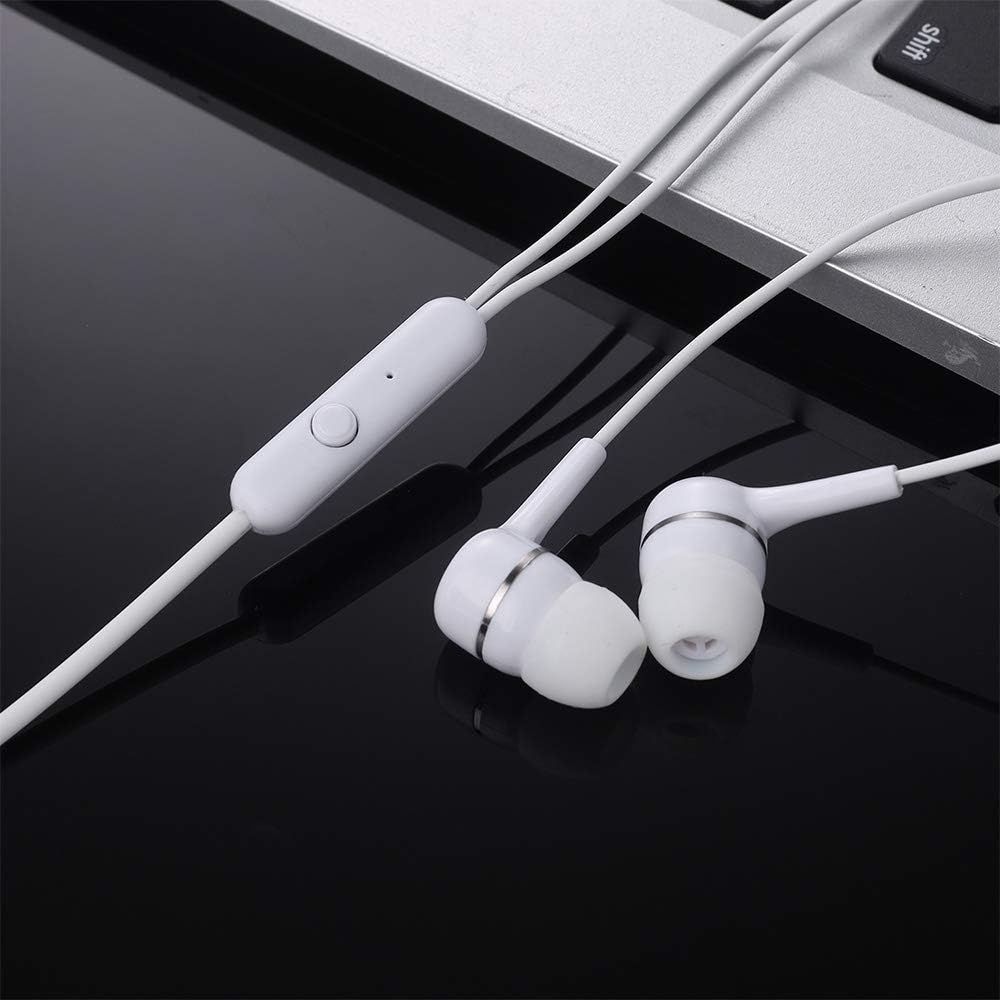 100 Packs Multi Colored Earbuds Headphones with Microphone O895783