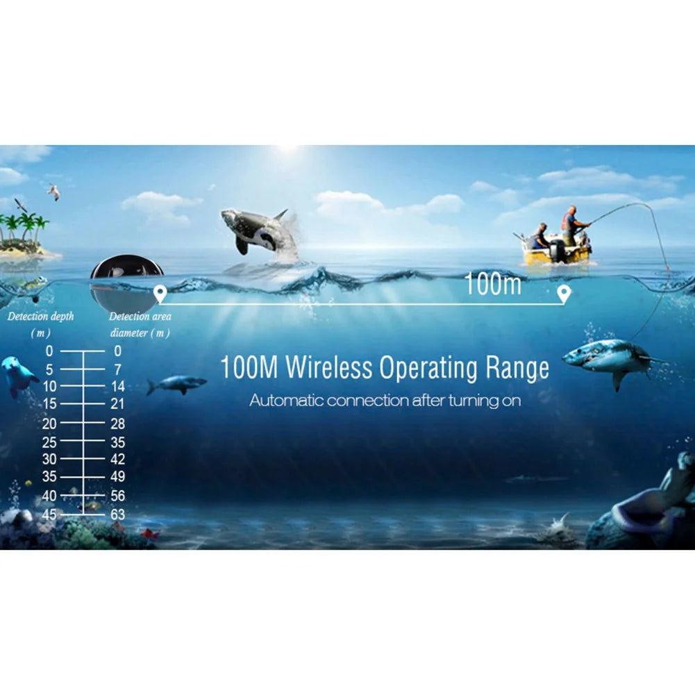 Wireless Portable Fish Finder with 40M Sonar L984