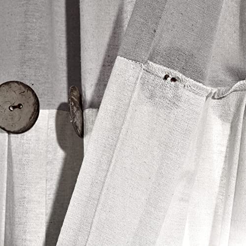 Dark Linen Tier Curtain Set, Pair, 29" W x 36" L Q987