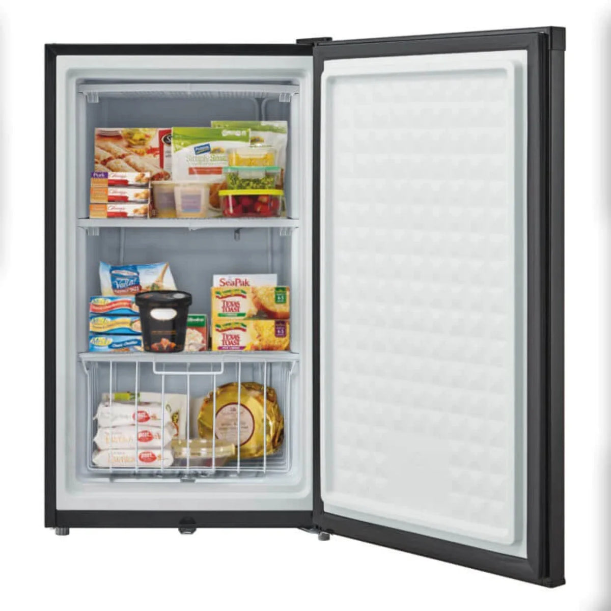3.0 cu. ft. Black Upright Freezer with Lock K189