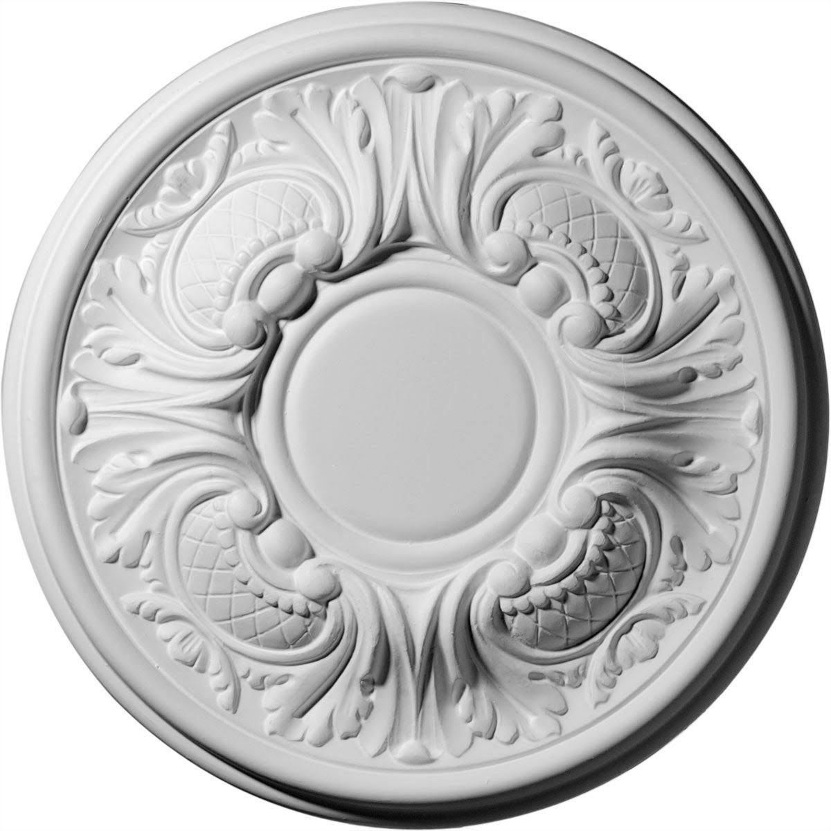 11 3/4 inch x 1 1/4 inch Hand-Painted Ceiling Medallion Q9284