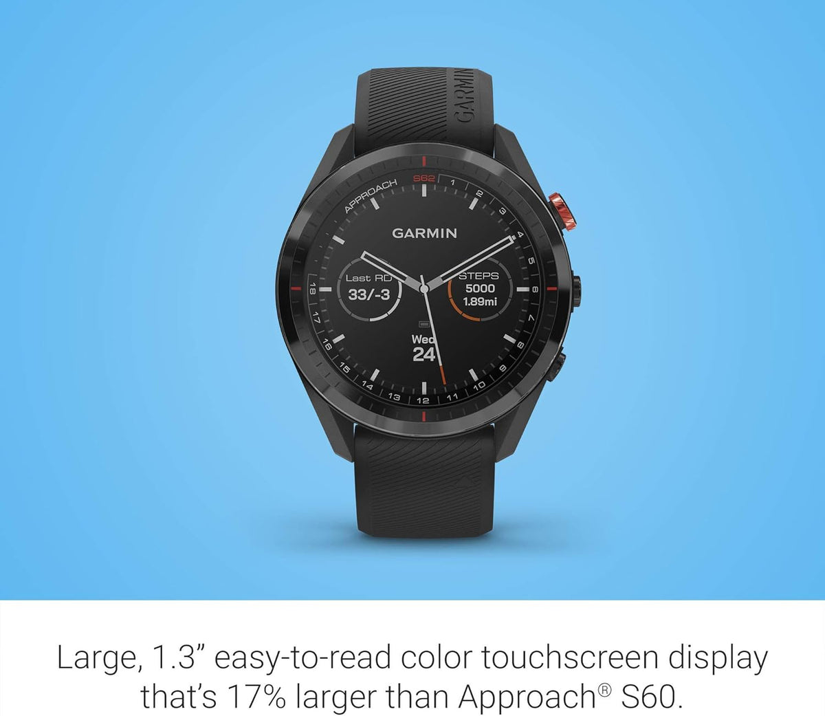 Black Golf GPS Watch T852560