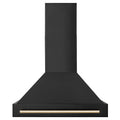 36 In. Black Stainless Steel Range Hood with Gold Handle C266