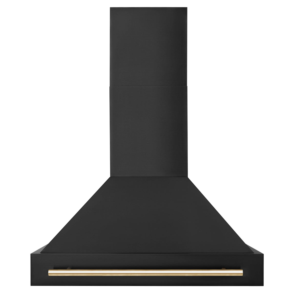 36 In. Black Stainless Steel Range Hood with Gold Handle C266
