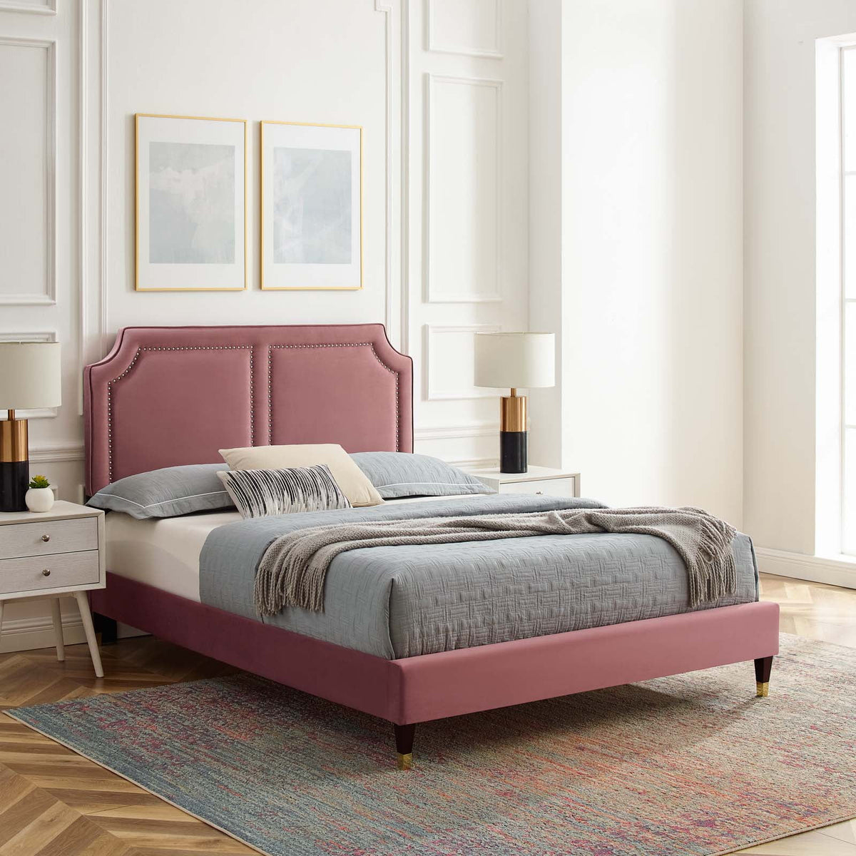 Velvet Twin Bed W439113