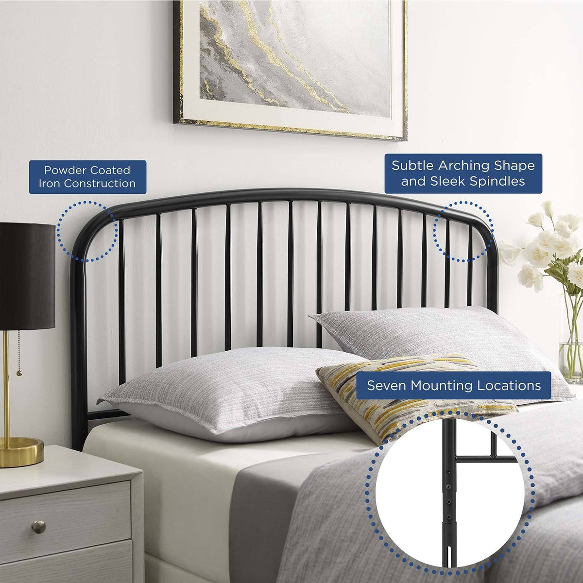Queen Metal Headboard L2769