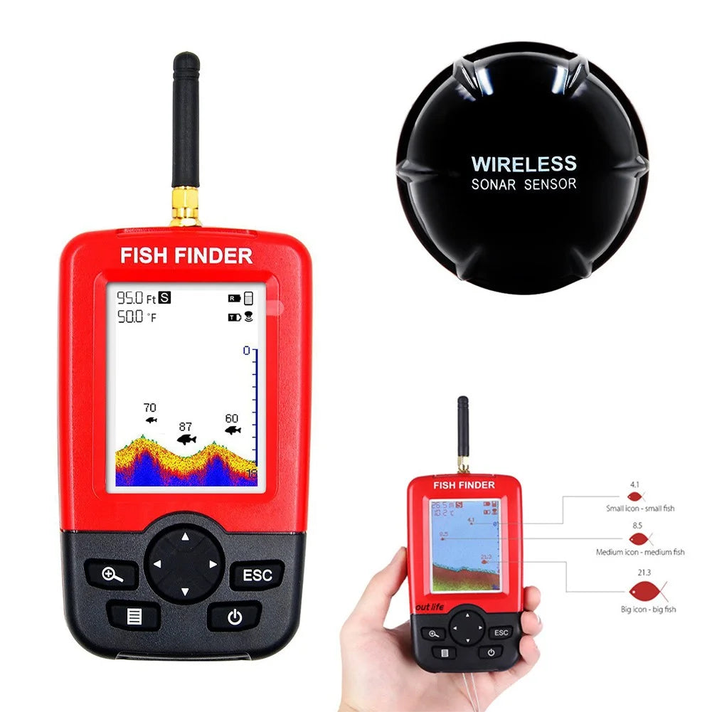 Wireless Portable Fish Finder with 40M Sonar L984