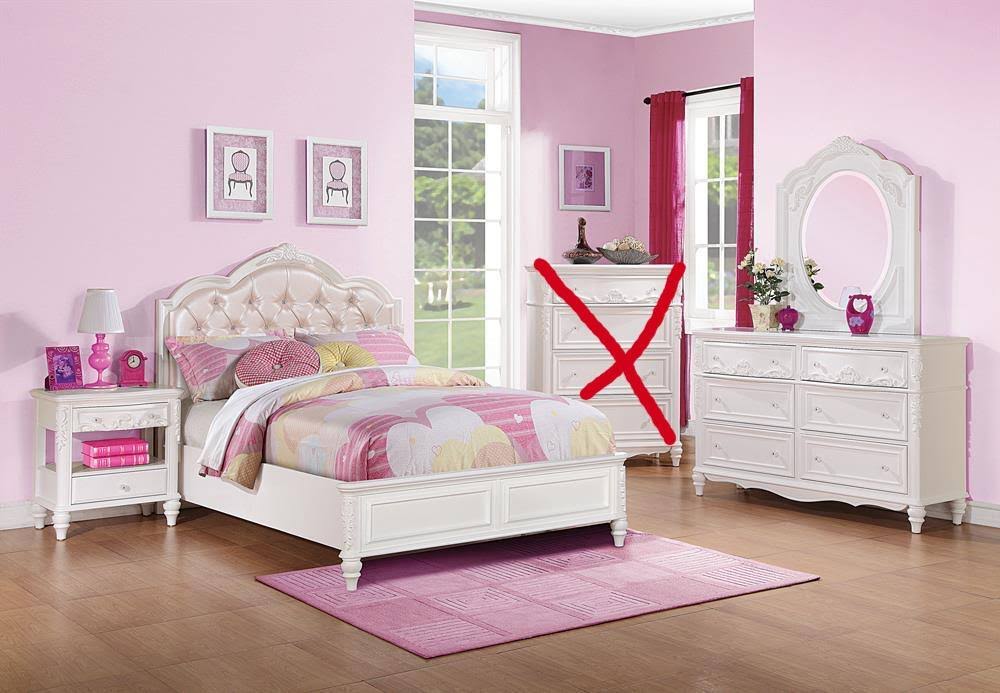 White Vanity Desk W94642