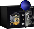Black 0.4 Cubic Feet Steel Safe Box A98022